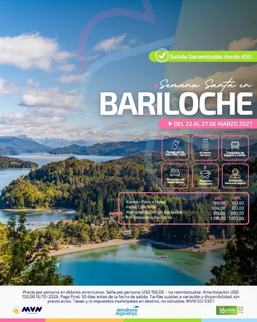 Flyer del viaje a Bariloche