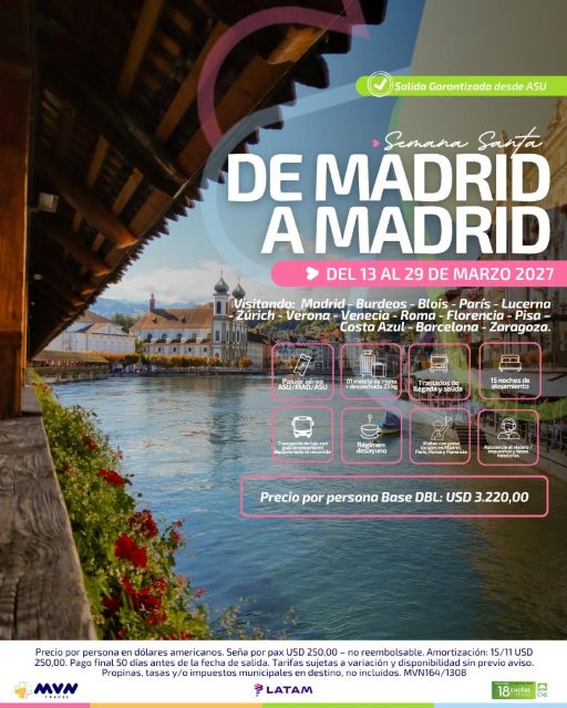 Flyer del viaje De Madrid a Madrid