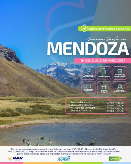 Flyer del viaje a Mendoza