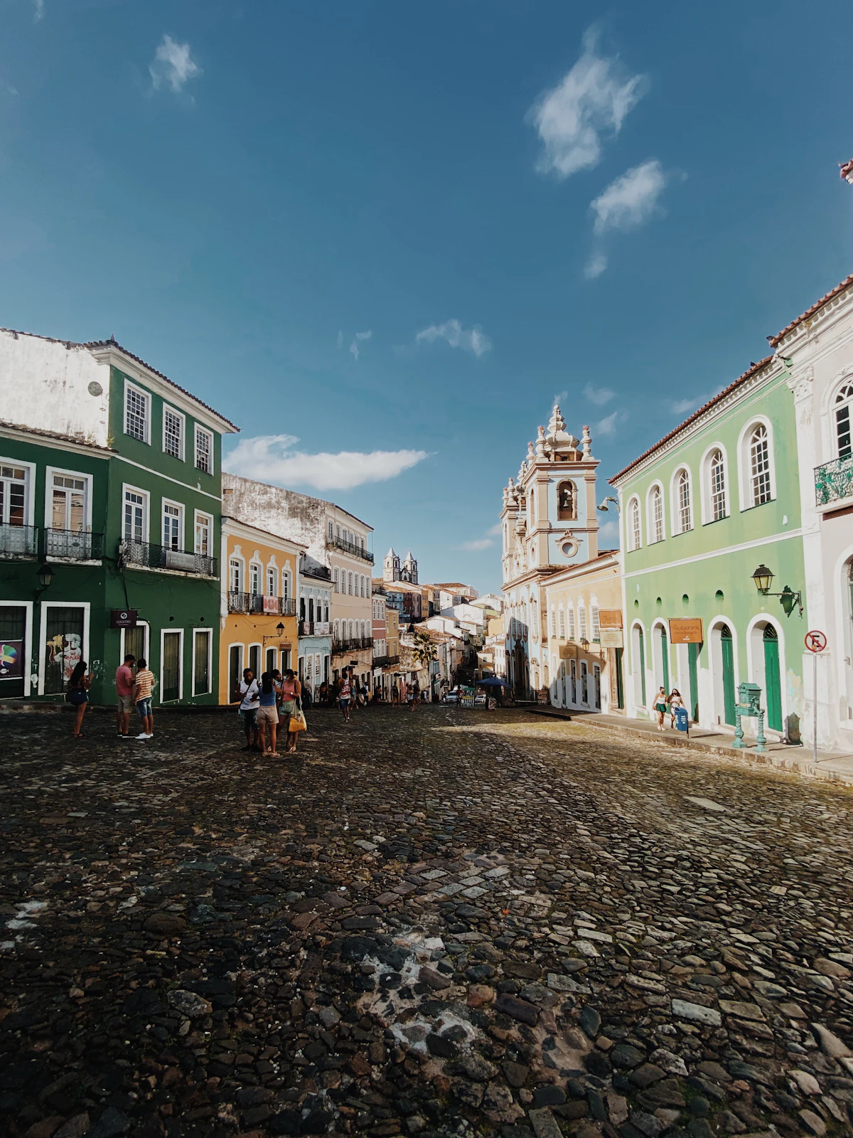 Casas coloniales de colores en Salvador de Bahía